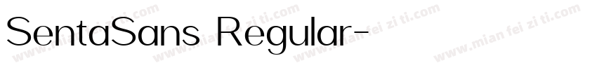 SentaSans Regular字体转换